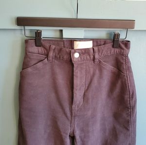 Everlane moleskin organic cotten black patch pocket pants